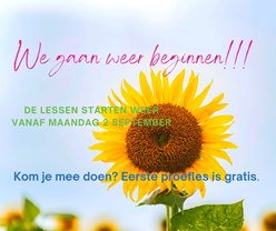 We gaan weer beginnen